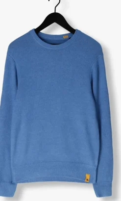 blauwe scotch & soda trui soft knit regular fit sweater