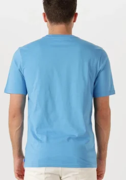 blauwe scotch & soda t-shirt regular fit left chest logo t-shirt