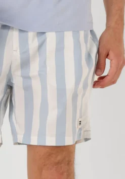 blauwe scotch & soda zwembroeken striped mid-length swimshort