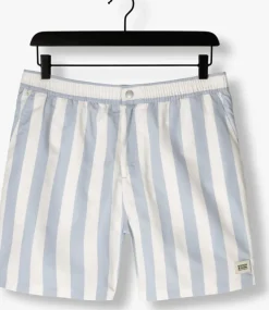 blauwe scotch & soda zwembroeken striped mid-length swimshort
