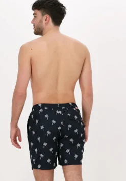 blauwe scotch & soda zwembroeken recycled polyester embroidered swimshort