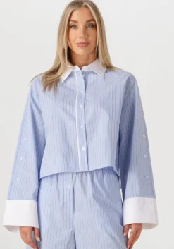 blauwe second female blouses alanis combi shirt