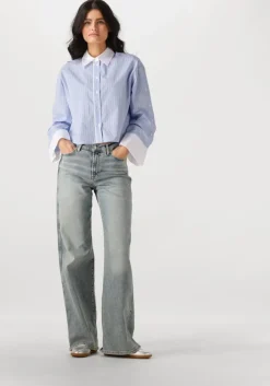 blauwe second female blouses alanis combi shirt