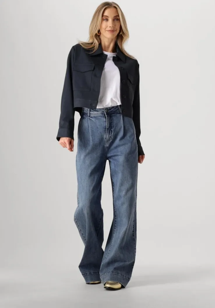 blauwe second female jack costa jacket