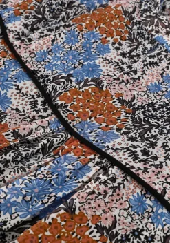 blauwe second female midi jurk itea dress