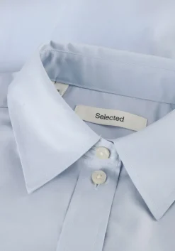 blauwe selected femme blouses slfester ls oversize shirt