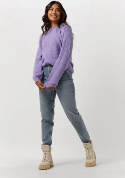 blauwe selected femme mom jeans felina hw mom lair blue jeans