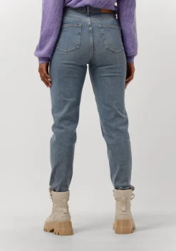 blauwe selected femme mom jeans felina hw mom lair blue jeans