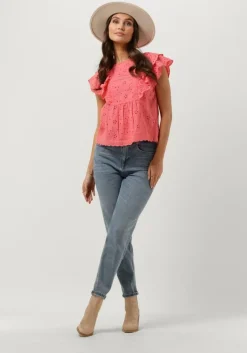 blauwe selected femme mom jeans felina hw mom lair blue jeans