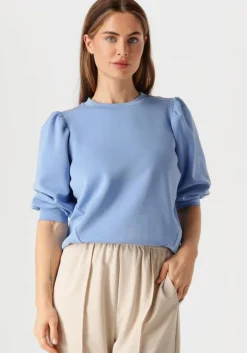 blauwe selected femme top slftenny 3/4 sweat top