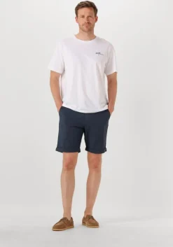 blauwe selected homme korte broek slhslim-luton flex shorts noos