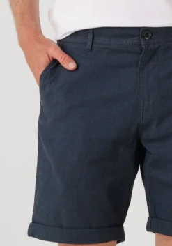 blauwe selected homme korte broek slhslim-luton flex shorts noos