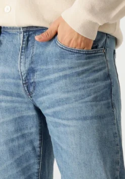 blauwe selected homme straight leg jeans slh180-relaxcrop aldu 6434 m. blue jns