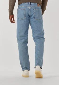 blauwe selected homme straight leg jeans slh196-straight ben kori jeans noos