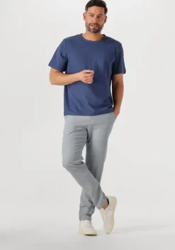 blauwe selected homme t-shirt slhjoseph pique ss o-neck tee