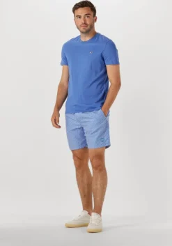 blauwe shiwi zwembroeken men mike swim shorts 7 inch geo tile