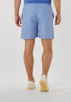 blauwe shiwi zwembroeken men mike swim shorts 7 inch geo tile