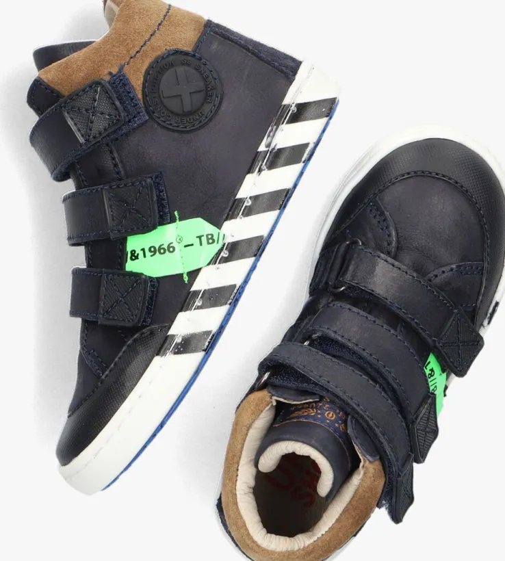 blauwe shoesme hoge sneakers ur21w043