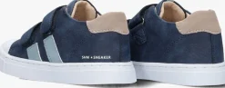 blauwe shoesme lage sneakers sh24s005