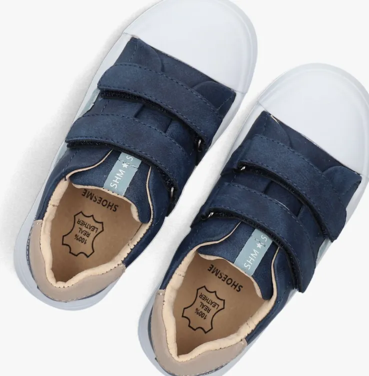 blauwe shoesme lage sneakers sh24s005