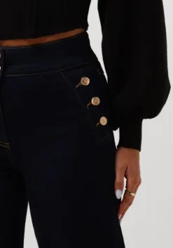 blauwe silvian heach wijde broek gpa24304je