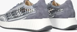 blauwe softwaves lage sneakers ariana