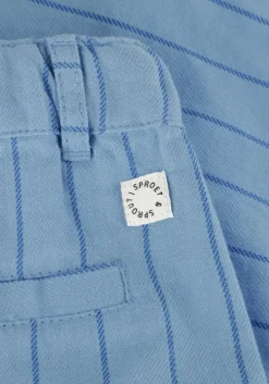 blauwe sproet & sprout korte broek woven chino shorts