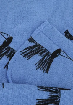 blauwe sproet & sprout sweater sweatshirt pocket dogs print