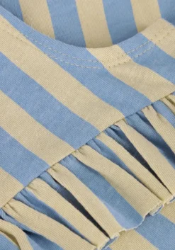 blauwe sproet & sprout top ruffle singlet stripes