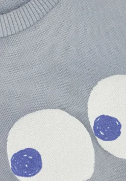 blauwe sproet & sprout t-shirt raglan sweatshirt smiley