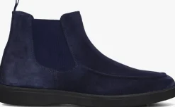 blauwe stefano lauran chelsea boots 24859