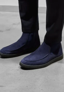 blauwe stefano lauran chelsea boots 24859