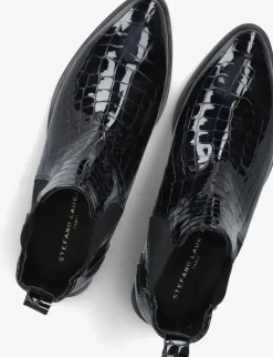 blauwe stefano lauran enkellaarsjes s3298