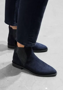 blauwe stefano lauran enkellaarsjes s3289