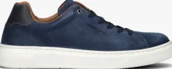blauwe stefano lauran lage sneakers sl124h600
