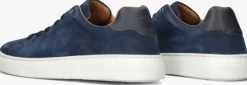 blauwe stefano lauran lage sneakers sl124h600