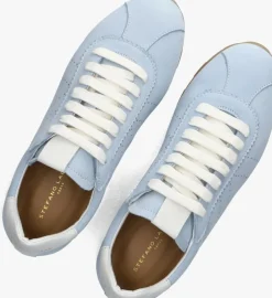 blauwe stefano lauran lage sneakers 1slick100