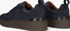blauwe stefano lauran lage sneakers star 008