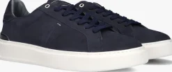blauwe stefano lauran lage sneakers star 006