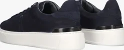blauwe stefano lauran lage sneakers star 006