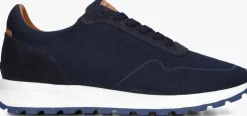 blauwe stefano lauran lage sneakers lj2505