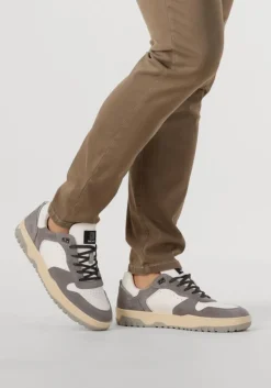 blauwe stefano lauran lage sneakers lj2505