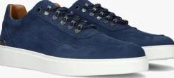 blauwe stefano lauran lage sneakers lj2502