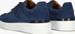 blauwe stefano lauran lage sneakers lj2502