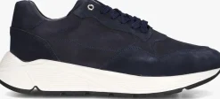blauwe stefano lauran lage sneakers star 007