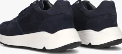 blauwe stefano lauran lage sneakers star 007