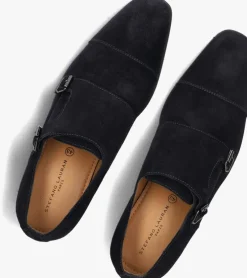 blauwe stefano lauran nette schoenen stefano lauran gesp