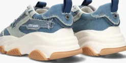 blauwe steve madden lage sneakers possession