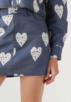 blauwe studio amaya minirok star skirt