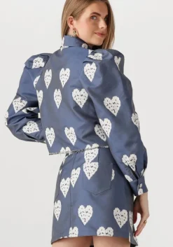 blauwe studio amaya spijkerjas heart jacket